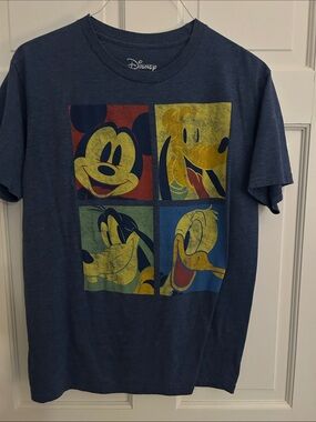 Disney Navy Pop-Art Mickey & Friends Graphic Tee